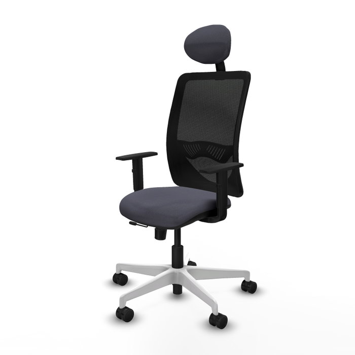 PIQUERAS Y CRESPO Silla de oficina Zulema Gris oscuro y Negro PIQUERAS Y CRESPO Silla de oficina Zulema Gris oscuro y Negro