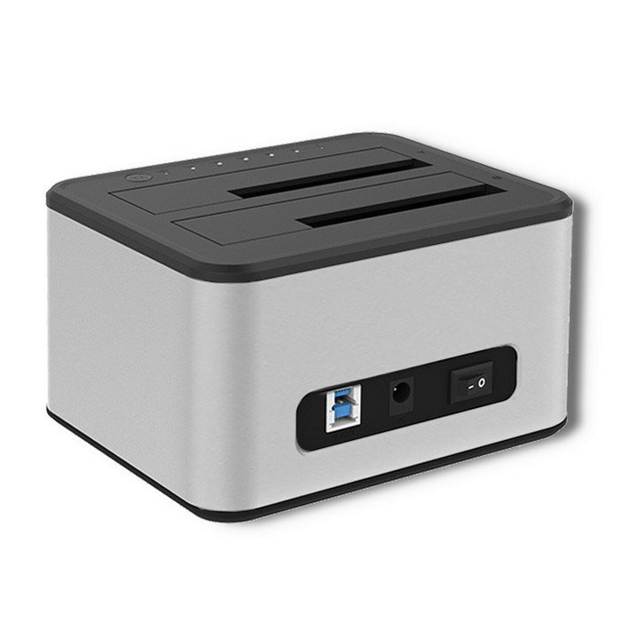 QOLTEC Estación de acoplamiento USB 3.0 Plata QOLTEC Estación de acoplamiento USB 3.0 Plata
