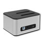 QOLTEC Estación de acoplamiento USB 3.0 Plata