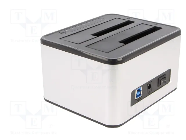 QOLTEC Estación de acoplamiento USB 3.0 Plata QOLTEC Estación de acoplamiento USB 3.0 Plata