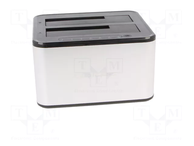 QOLTEC Estación de acoplamiento USB 3.0 Plata QOLTEC Estación de acoplamiento USB 3.0 Plata