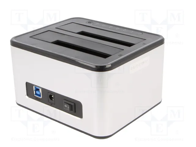 QOLTEC Estación de acoplamiento USB 3.0 Plata QOLTEC Estación de acoplamiento USB 3.0 Plata