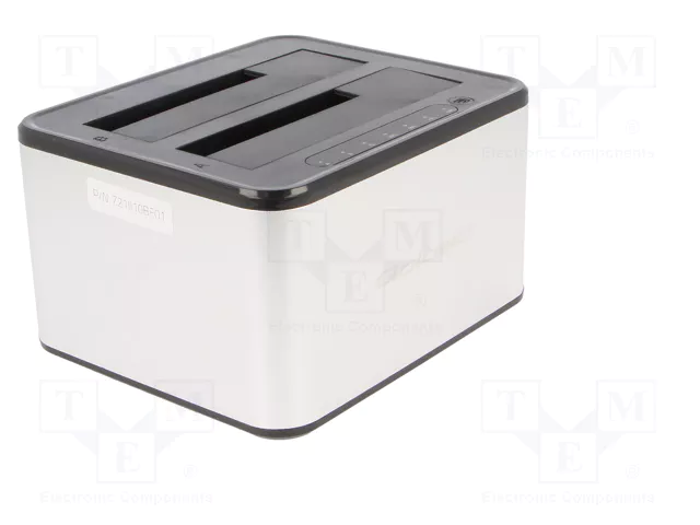 QOLTEC Estación de acoplamiento USB 3.0 Plata QOLTEC Estación de acoplamiento USB 3.0 Plata