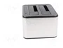 QOLTEC Estación de acoplamiento USB 3.0 Plata