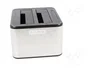 QOLTEC Estación de acoplamiento USB 3.0 Plata