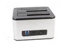 QOLTEC Estación de acoplamiento USB 3.0 Plata