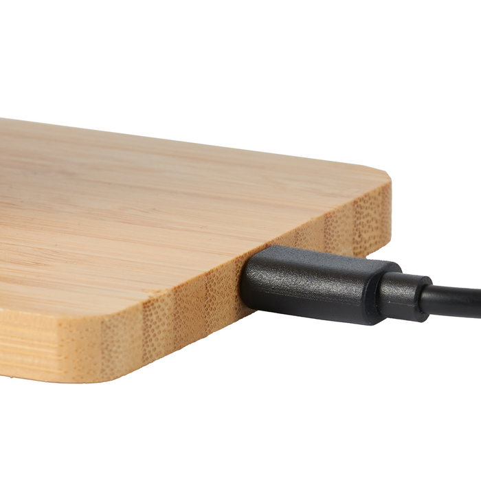 Be Mix Cargador Inalámbrico Inducción 15W Madera Compatible con Android iPhone Carga Rápida