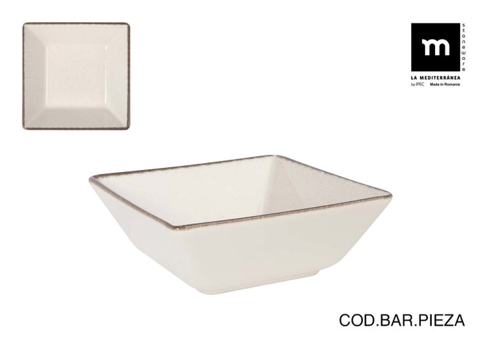 La Mediterranea Bol Anllo Elite Brillo 13x13cm La Mediterranea Bol Anllo Elite Brillo 13x13cm