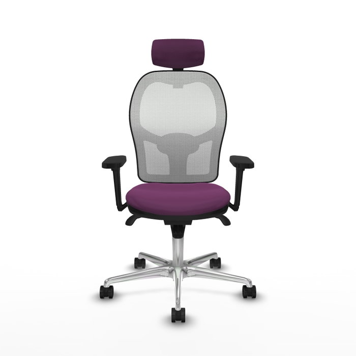 PIQUERAS Y CRESPO Silla de oficina Jorquera con mecanismo Sincro, Morado y Blanco PIQUERAS Y CRESPO Silla de oficina Jorquera con mecanismo Sincro, Morado y Blanco