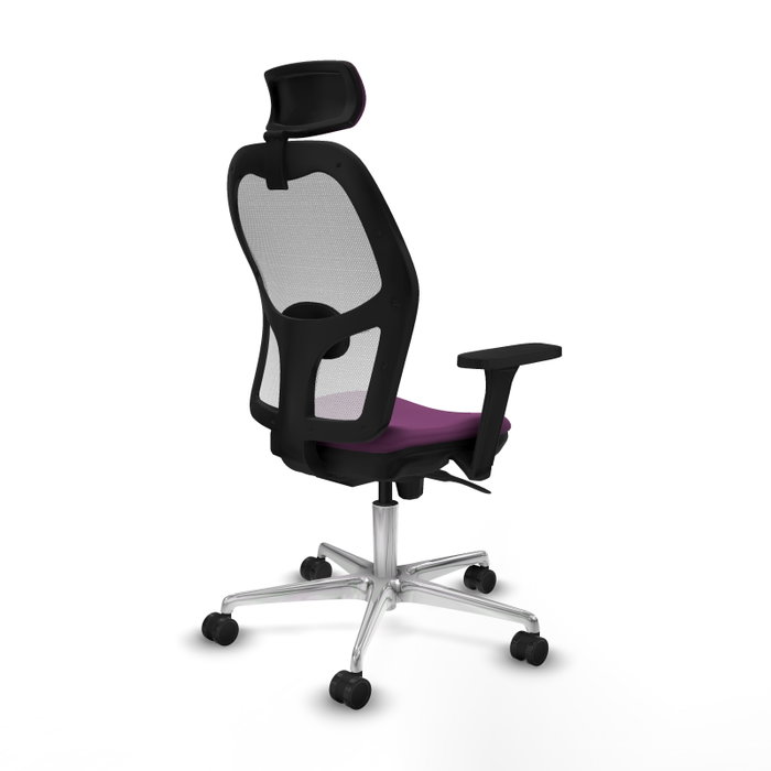 PIQUERAS Y CRESPO Silla de oficina Jorquera con mecanismo Sincro, Morado y Blanco PIQUERAS Y CRESPO Silla de oficina Jorquera con mecanismo Sincro, Morado y Blanco