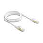 DeLOCK Cable de red plano RJ45 Cat.8.1 U/FTP 1 m blanco