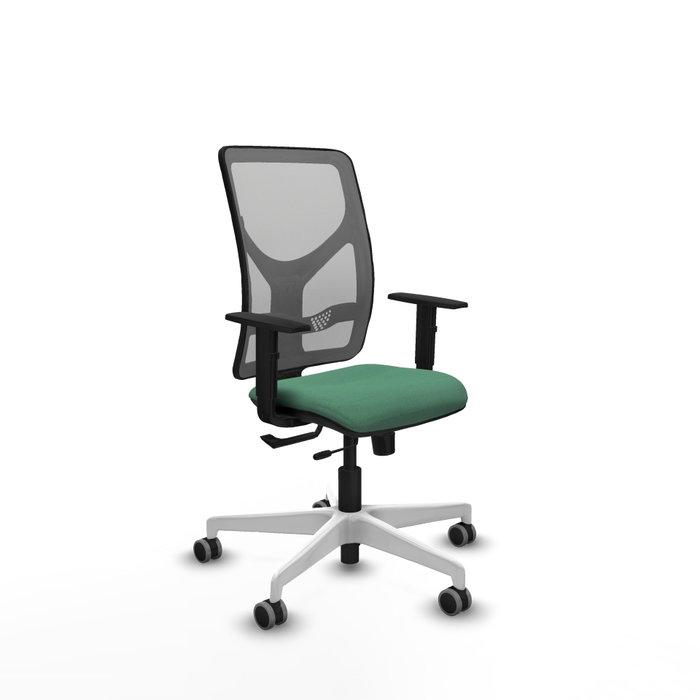 PIQUERAS Y CRESPO Silla de oficina Motilla con mecanismo Sincro/Traslack, Verde esmeralda y Gris PIQUERAS Y CRESPO Silla de oficina Motilla con mecanismo Sincro/Traslack, Verde esmeralda y Gris