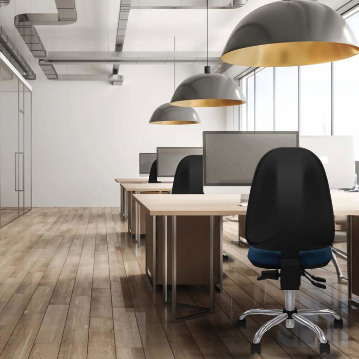 PIQUERAS Y CRESPO Silla de oficina Algarra Marrón con mecanismo Asincro