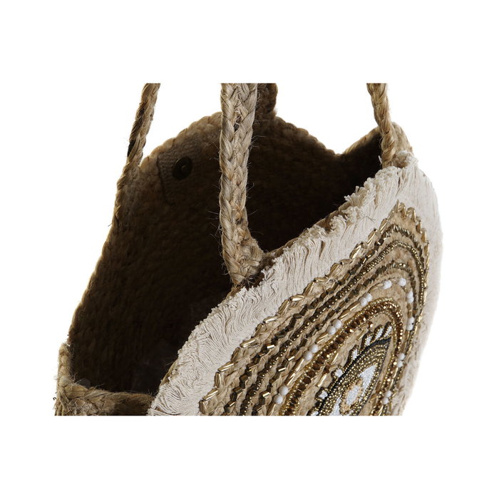 DKD Home Decor Surtido de 2 Bolsos de Yute MODA YUTE 36x36x12 cm