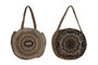 DKD Home Decor Surtido de 2 Bolsos de Yute MODA YUTE 36x36x12 cm