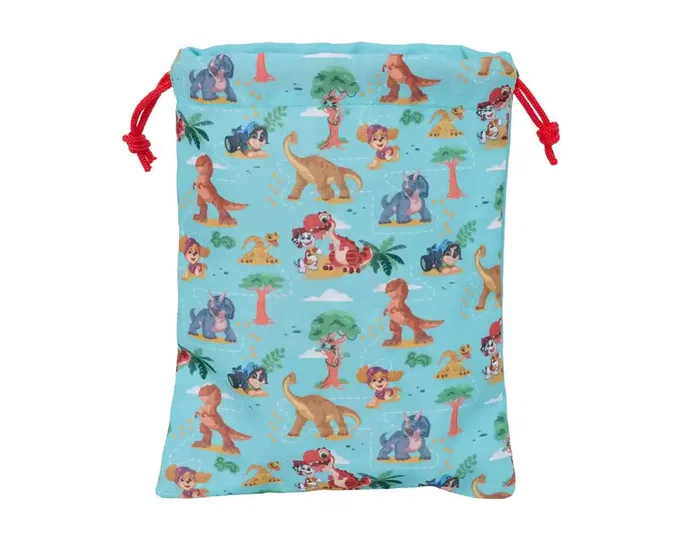 Safta Saquito Merienda Paw Patrol Dino Rescue 20x25cm