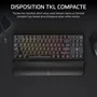 Corsair Teclado para juegos K70 Core TKL Inalámbrico con RGB, Interruptores MLX Red v2 - COR0840006678908