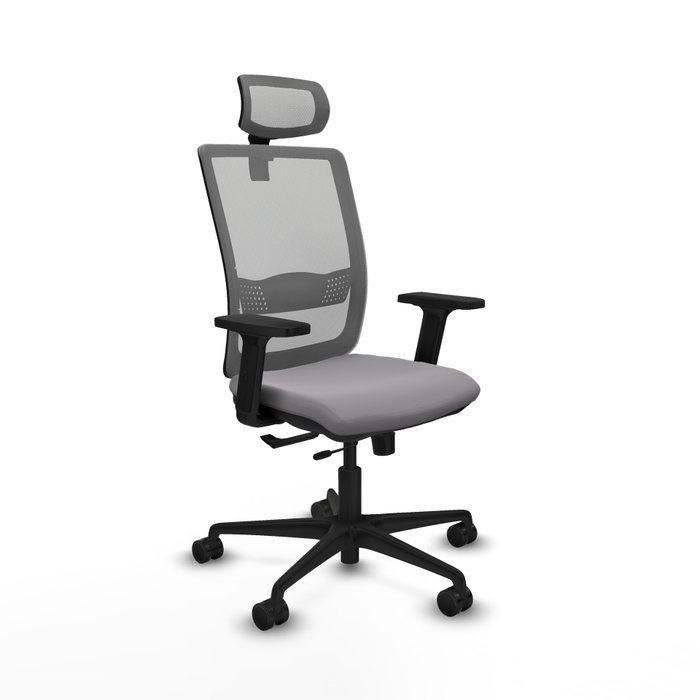 PIQUERAS Y CRESPO Silla de oficina Haches Gris con Mecanismo Sincro/Traslack PIQUERAS Y CRESPO Silla de oficina Haches Gris con Mecanismo Sincro/Traslack