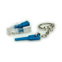 ROLINE Conector Modular RJ-45 Bloqueable con Llave, Transparente