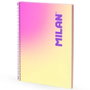 Milan Cuaderno Espiral A4 Colección Sunset Amarillo 90 Hojas