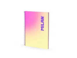 Milan Cuaderno A4 Sunset con Espiral y Tapa Dura, 90 Hojas, Amarillo