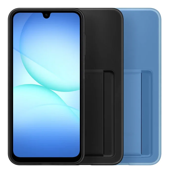 Samsung EF-OA176TLEGWW - Funda Transparente Album para Cartas compatible con Galaxy A17 4G y A17 5G (Azul)