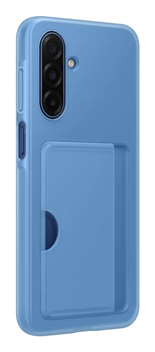 Samsung EF-OA176TLEGWW - Funda Transparente Album para Cartas compatible con Galaxy A17 4G y A17 5G (Azul)