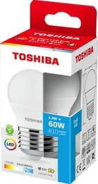 Toshiba Bombilla LED Ecoflare G45 E2 5.9W 6500K Blanco Frío - Bomba E27