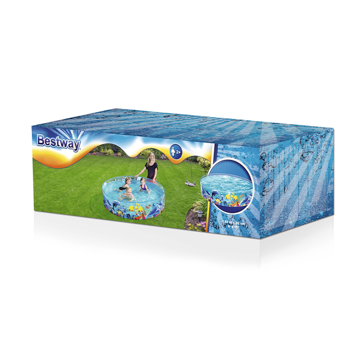Bestway Piscina Rigida Infantil PVC Marina 183x38 cm +2 Años Jardin 55030