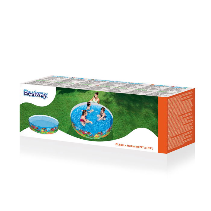 Bestway Piscina Rigida Infantil PVC Marina 183x38 cm +2 Años Jardin 55030 Bestway Piscina Rigida Infantil PVC Marina 183x38 cm +2 Años Jardin 55030