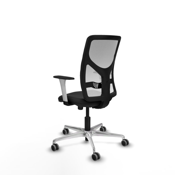 PIQUERAS Y CRESPO Silla de oficina Motilla con mecanismo Sincro, Similpiel Negro y Malla Blanca PIQUERAS Y CRESPO Silla de oficina Motilla con mecanismo Sincro, Similpiel Negro y Malla Blanca