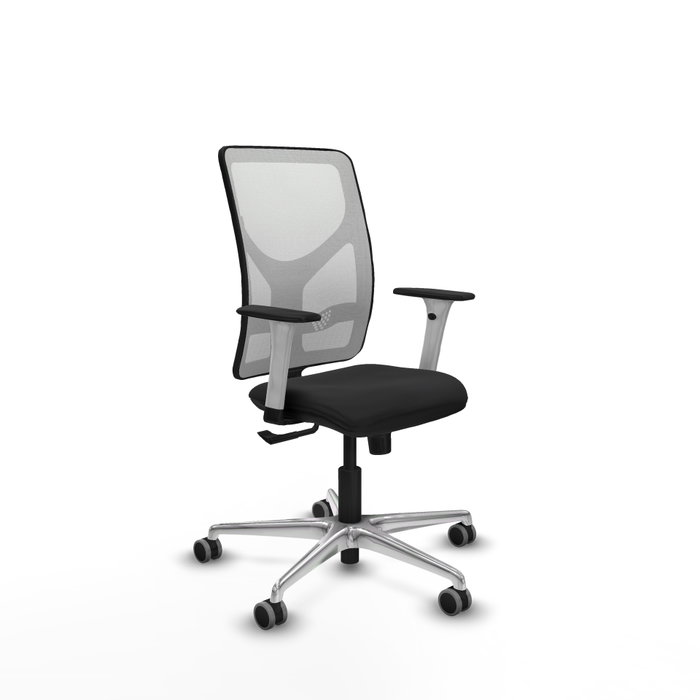 PIQUERAS Y CRESPO Silla de oficina Motilla con mecanismo Sincro, Similpiel Negro y Malla Blanca PIQUERAS Y CRESPO Silla de oficina Motilla con mecanismo Sincro, Similpiel Negro y Malla Blanca