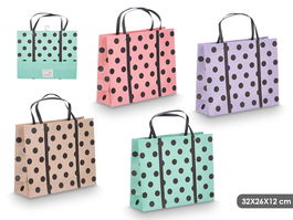 PINCELLO Bolsa Asa Lunares Surtidos Col 32x26x12 cm (Set de 48)