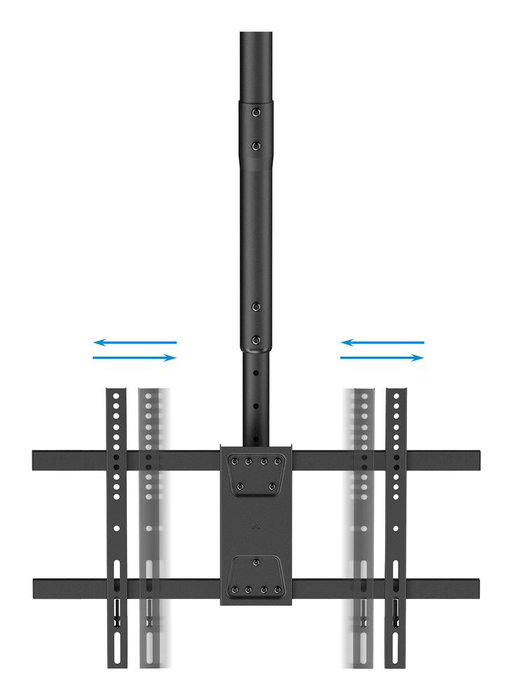 Tooq Soporte Techo para Pantallas de hasta 86 Pulgadas Vesa 200x200-600x400mm Negro