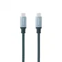 Nano Cable 10.01.4102-COMB Cable USB 3.1 Tipo-C Macho a Tipo-C Macho, 100W, 10Gbps, 2m, Gris y Negro