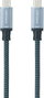 Nanocable Cable USB-C a USB-C 100W 10Gbps 2m Gris/Negro