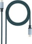 Nanocable Cable USB-C a USB-C 100W 10Gbps 2m Gris/Negro