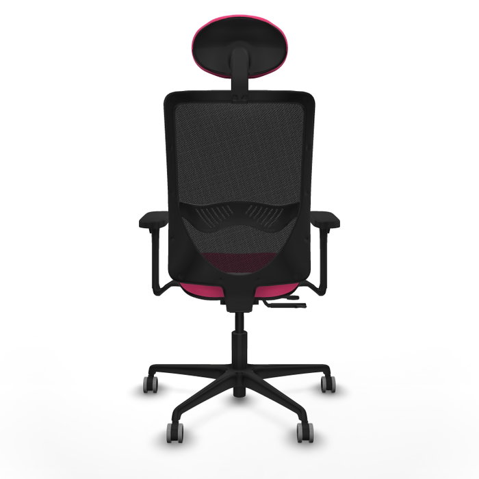 PIQUERAS Y CRESPO Silla de oficina Zulema Rosa y Negro con Mecanismo Sincro/Traslack PIQUERAS Y CRESPO Silla de oficina Zulema Rosa y Negro con Mecanismo Sincro/Traslack