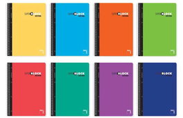 PACSA Cuaderno microperforado Superblock tapa contracolada 120h 90g cuadricula 5x5 A4 colores surtidos