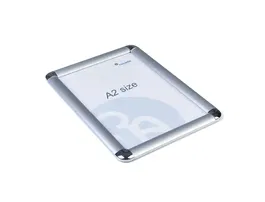Rocada Marco Porta Anuncios CLIP DIN A2 Aluminio Anodizado Plata 42x59.4 cm