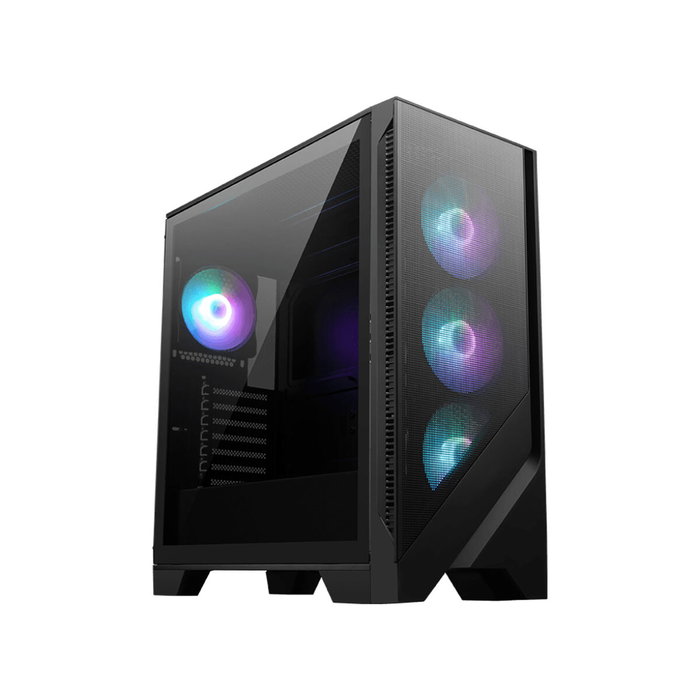 MSI MAG FORGE 321R AIRFLOW Carcasa de ordenador Midi Tower Negro, Transparente