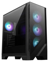 MSI MAG Forge 321R Airflow Mid Tower ATX, USB 3.2 Gen 1, 3 Ventiladores RGB, Máx GPU 390mm, Negro