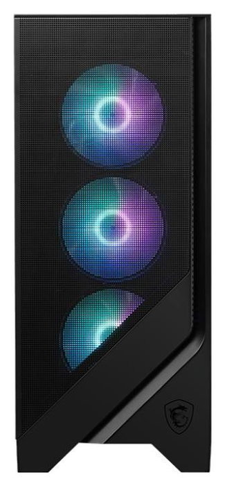 MSI MAG Forge 321R Airflow Mid Tower ATX, USB 3.2 Gen 1, 3 Ventiladores RGB, Máx GPU 390mm, Negro