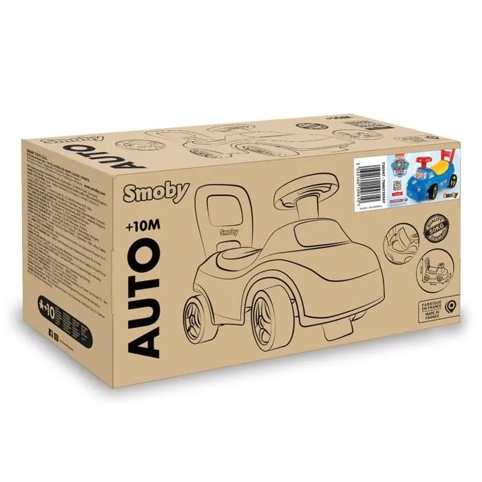 Smoby - Portabebés 2 en 1 Patrulla Canina con Caja bajo el sillín y Bocina para Bebés a Partir de 10 Meses, SMO3032160109610