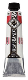 Rembrandt Pintura Acrílica Carmín 318 en Tubo de 40 ml
