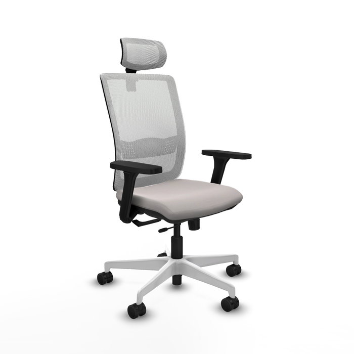 PIQUERAS Y CRESPO Silla de oficina Haches Blanca con Mecanismo Sincro/Traslack PIQUERAS Y CRESPO Silla de oficina Haches Blanca con Mecanismo Sincro/Traslack