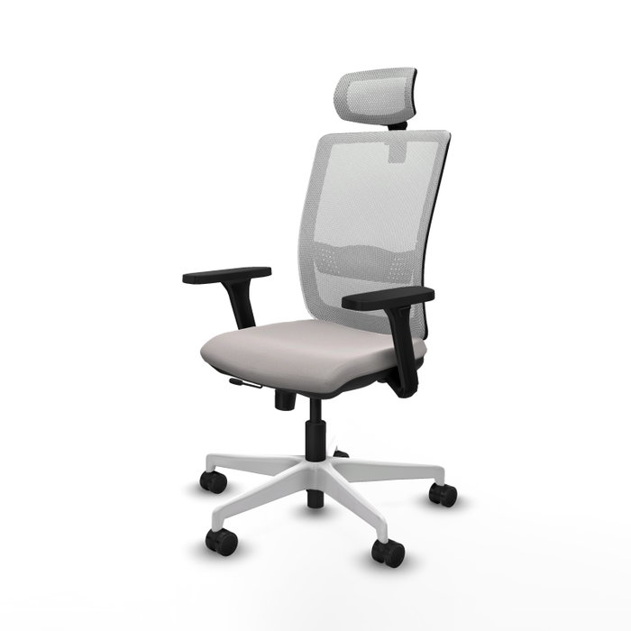 PIQUERAS Y CRESPO Silla de oficina Haches Blanca con Mecanismo Sincro/Traslack PIQUERAS Y CRESPO Silla de oficina Haches Blanca con Mecanismo Sincro/Traslack
