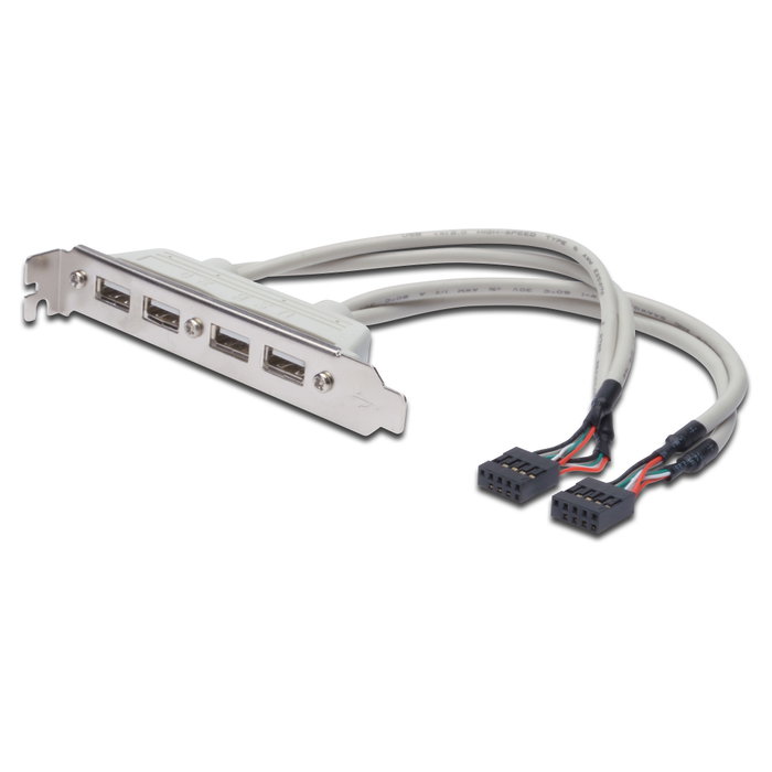 Digitus Cable de ranura USB 4x Tipo A-2x10pin IDC AK-300304-002-E Digitus Cable de ranura USB 4x Tipo A-2x10pin IDC AK-300304-002-E