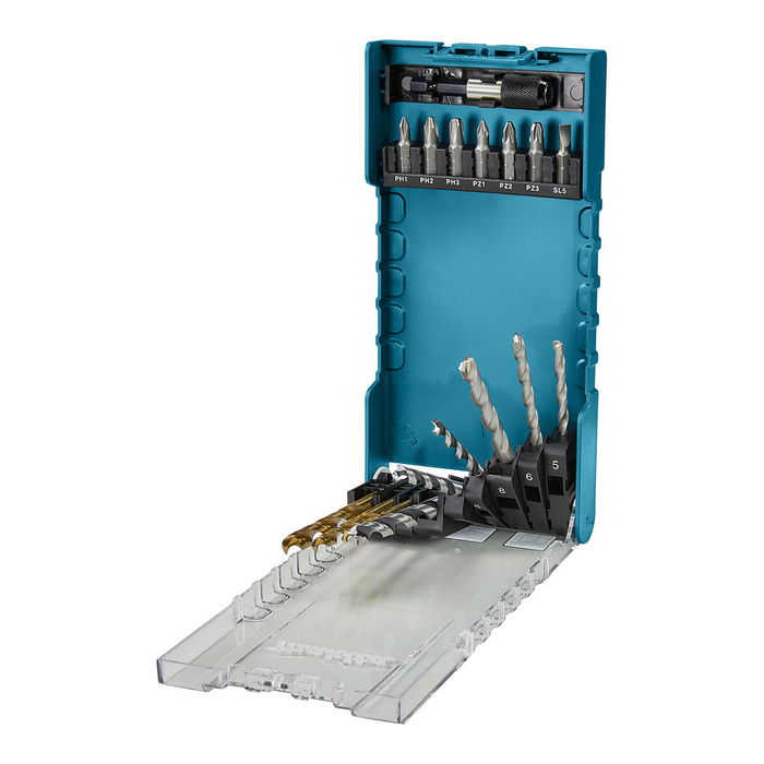 Makita D-74887 Juego de Brocas y Puntas 17 Piezas