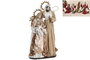 DKD Home Decor Nacimiento Navidad Moderna Rojo Verde Blanco Poliester 48 x 28 x 90 cm